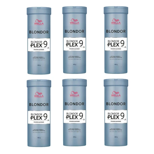 Wella BlondorPlex 9 Powder Lightener 400g x 6