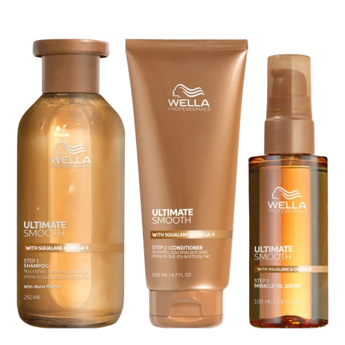 Wella Ultimate Smooth Trio with Serum Bundle