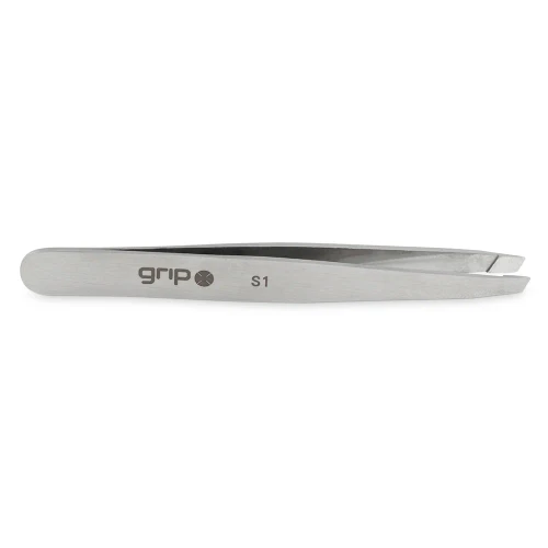 Caronlab Grip® Tweezer Slanted Tip Stainless Steel