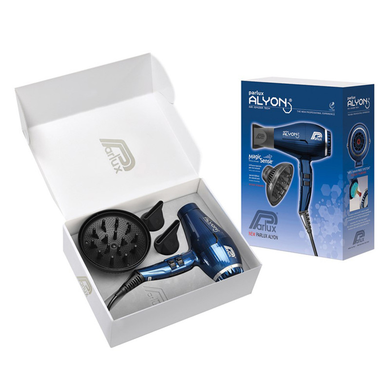 Parlux Alyon Air Ionzier Hair Dryer 2250W - MIDNIGHT BLUE WITH DIFFUSER -  Belleza