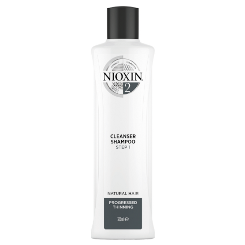Nioxin 2 Cleanser Shampoo Step 1 Natural Hair Progressed Thinning 300ml