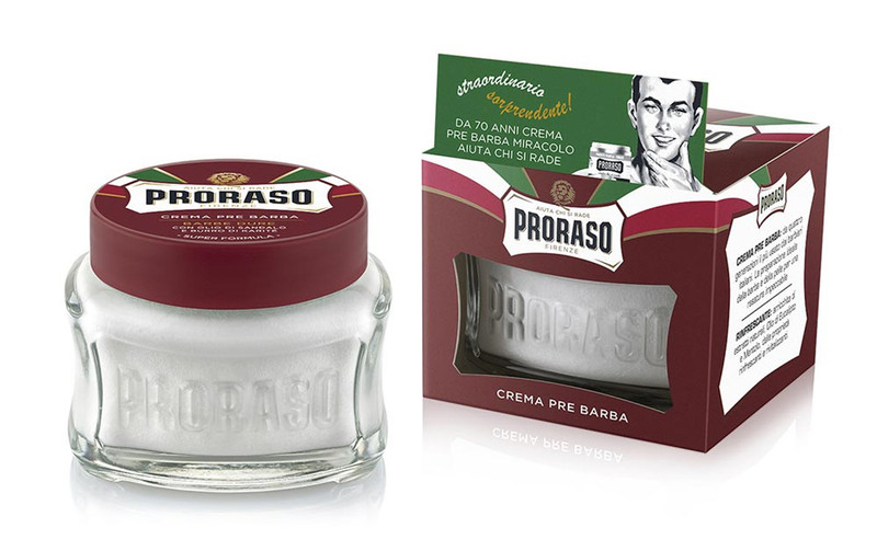 Proraso Pre Shave Cream, red with nourishing shea butter 100ml