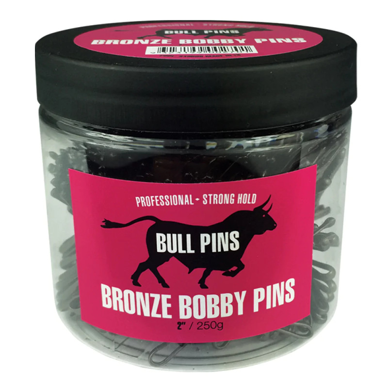 Bull Pins-Bronze Bobby Pins Strong Hold 250g Tub