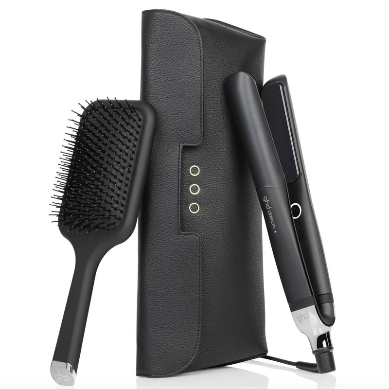 GHD Platinum+ Smart Styler Gift Set with a Paddle Brush & Heat Resistant Bag