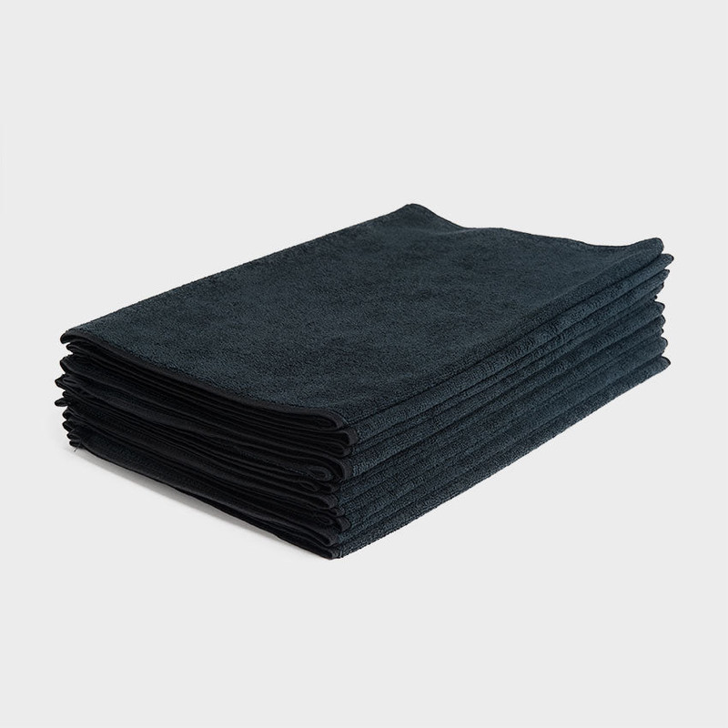 Glide Microfibre Towels Black x 12
