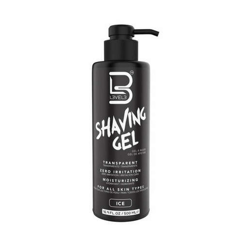 L3VEL 3 - Transparent Shaving Gel Ice 500ml