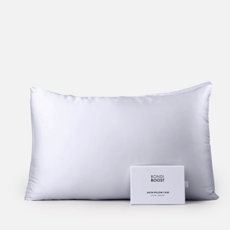 Bondi Boost Satin Pillowcase GREY (Standard Size)