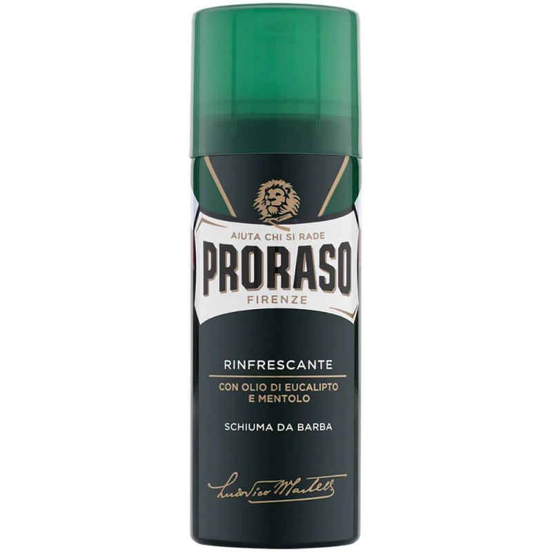 Proraso Travel size Shaving Foam green with eaucalyptus & menthol 50ml