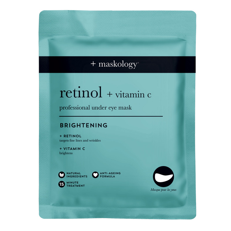maskology retinol + vitamin c professional under eye mask