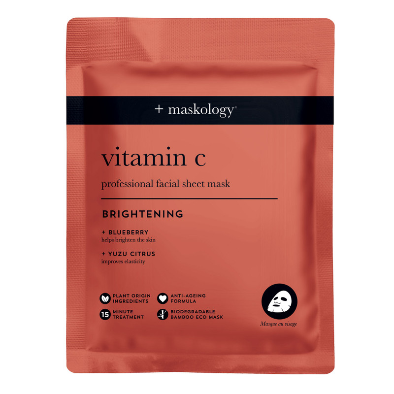 maskology vitamin c professional facial sheet mask