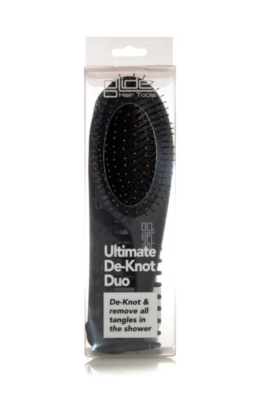 Glide Ultimate De-Knot Detangling Brush & Comb Duo Black