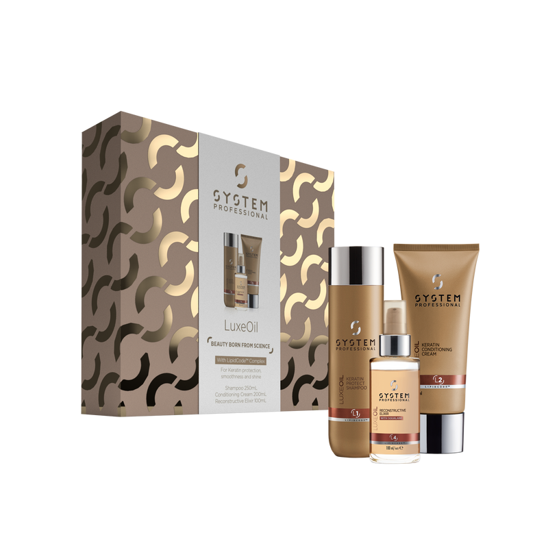 Wella System Professional LuxeOil Trio Keratin Protection & Shine