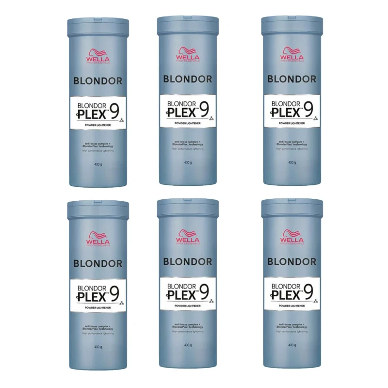 Wella BlondorPlex 9 Powder Lightener 400g x 6