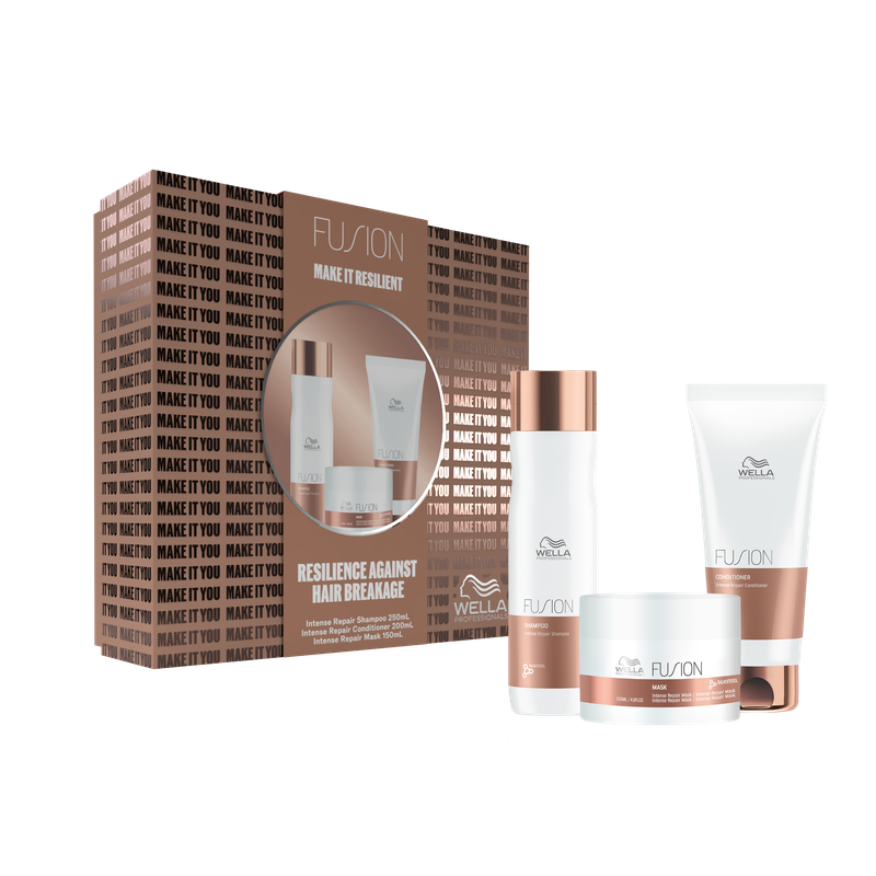 Wella Fusion Make It Resiliant Against Hair Breakage Trio Pack