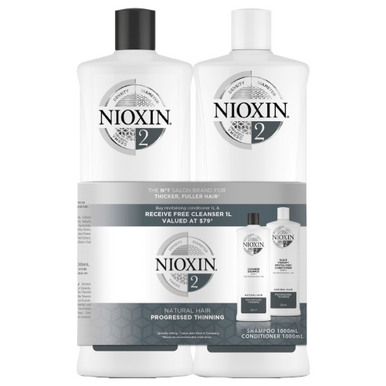 Nioxin System 2, Litre DUO Pack 1 Litre X 2