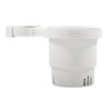 Camco Clamp-On Rail Mounted Cup Holder - Small for Up to 1-1\/4" Rail - White  [53086]