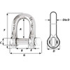 Wichard Captive Pin D Shackle - Diameter 12mm - 15\/32" [1406W]