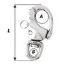 Wichard 3-7\/8" Snap Shackle w\/Swivel  Clevis Pin [2476W]