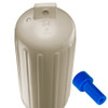 Polyform G-6 Twin Eye Fender 11" x 30" - Sand w\/Adapter [G-6 SAND W\/AIR ADAPTER]