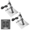 Lectrotab XKA Aluminum Alloy Trim Tab Kit w\/Rocker Switch - 12 x 9 [XKAF12X9A]