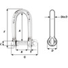 Wichard Self-Locking Long D Shackle - 10mm Diameter - 13\/32" [1215W]