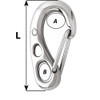 Wichard HR Safety Snap Hook - 100mm Length - 3-15\/16" [2382W]