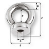Wichard 10mm Eye Nut - Thread M10 x 150mm [6355W]
