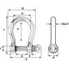Wichard HR Bow Shackle - 14mm Diameter - 35\/64" [11240W]