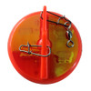 Luhr-Jensen 2-1\/4" Dipsy Diver - Fire\/Silver Bottom Moon Jelly [5560-030-2510]