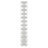 Pacer 40A Euro Style Terminal Block - 12 Positions - 5 Pack [E400-12-5]