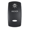 Pacer Actuator - 'ANCHOR' f\/V Series Contura Switches - Black - Laser Etched (Top\/Bottom Light) [EV2LE-ANC]