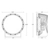 RIGID Industries 360-Series RGBW 9" Offroad Lamp Spot Beam w\/RGBW Backlight Pods - Single [36422]