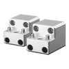 PTM Watersports Board Rack Mount - 4 Bolt - Silver - Pair [P13168-1400TEBCL]