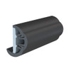 TACO SuproFlex Rub Rail Kit w\/Flex Vinyl Overlay Insert - 2"H x 1-1\/4"W x 60'L - Black w\/Black Insert [V11-9993BBK60-2]