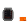 Bluewater 6 Position DTM Male Connector w\/Wedge Lock [DTM04-6P]
