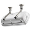 NavPod SystemPod Pre-Cut Simrad GO9/B&amp;G Vulcan9 &amp; 1 Instrument (Simrad IS42/B&amp;G Triton&sup2;/AP44 Square Hole) f/9.5" Wide Guard