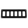 Pacer Switch Panel - 6 Switch &amp; 1 Row - 8" x 2.75" - Black Powder Coated Aluminum