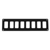 Pacer Switch Panel - 8 Switch &amp; 1 Row - 12.5" x 2.75" - Black Powder Coated Aluminum