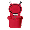 LAKA Coolers 30 Qt Cooler w/Telescoping Handle &amp; Wheels - Red