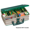 Plano Double-Sided 20-Compartment Satchel - Sandstone/Green
