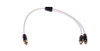 Fusion MS-RCAYF 1Male-2FeMale Shielded Twisted RCA Y-Cable