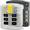 Blue Sea 5028 6-Gang Fuse Block ST ATO/ATC with Cover