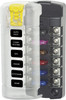 Blue Sea 5035 6-Gang Fuse Block ST ATO/ATC Independent Circuits and Cover