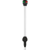 Attwood LightArmor Bi-Color 14in Straight Locking Collar Pole 3-Pin LED with Task Light
