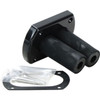 Uflex Usa Blk Dual Thru Hull Conn Flange R8B