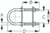 Sea-Dog Line Ss U-Bolt 1/4X2 Crimped Ears 080265-1