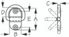 Sea-Dog Line Ss Fldng D-Ring Large (2 Hole) 048615-1