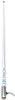 Shakespeare 5101 White 8ft 6dB VHF Antenna Chrome Ferrule 15ft RG58 Cable