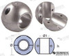 Recambios Marinos Shaft Anode Short 25Mm. Ten00502L