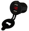 Sea-Dog Line Rnd 2 Usb Skt W/Hdn Voltmeter 426517-1